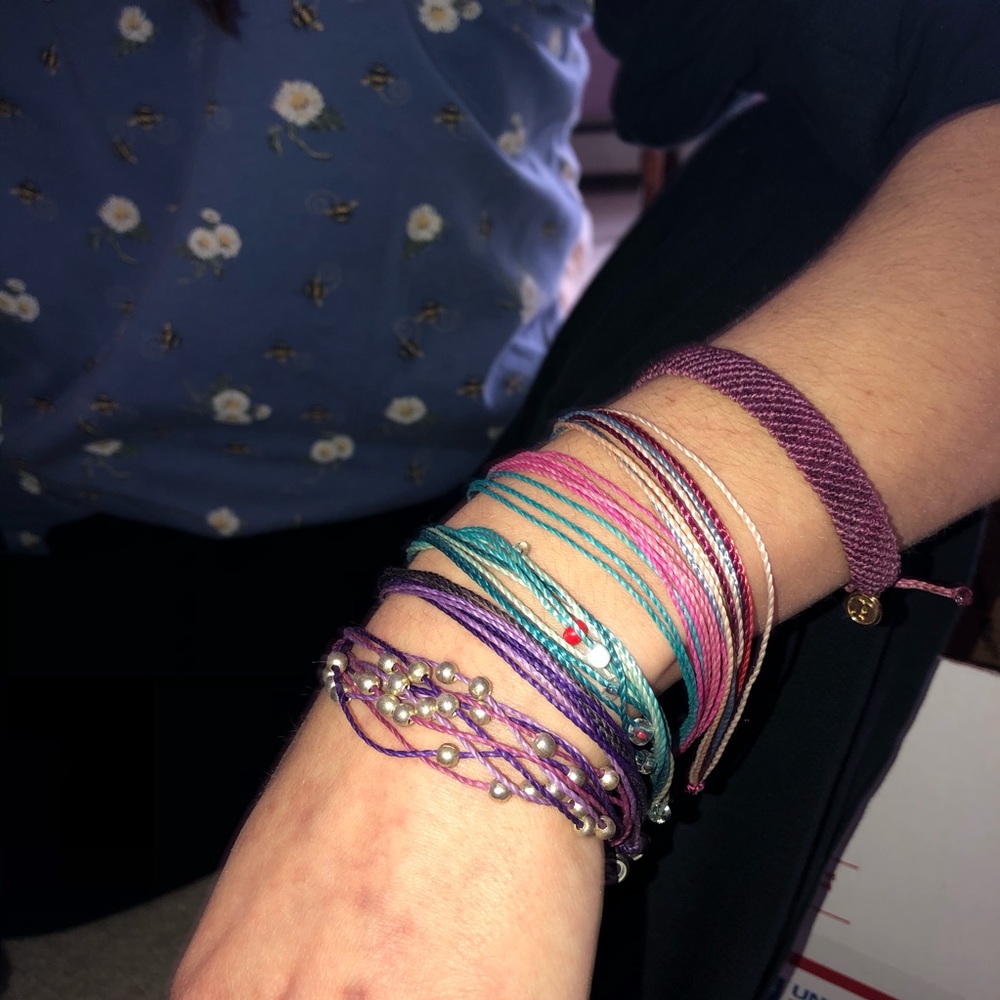 Box of cute bracelets